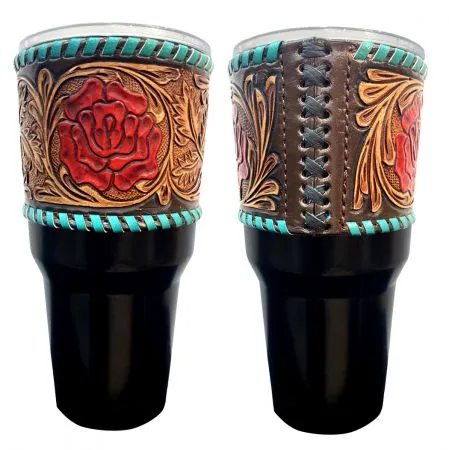 30 oz Tumbler ~ Red Floral