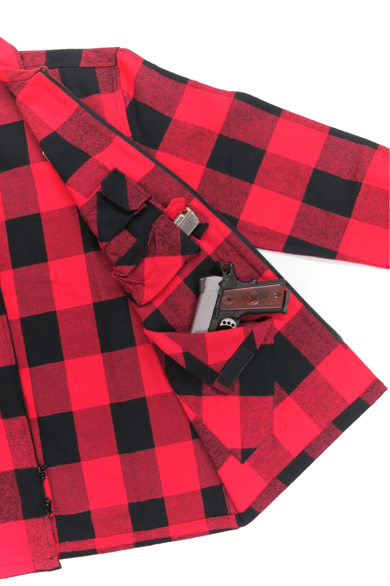 415 Embroidered Concealed Carry Men's Flannel