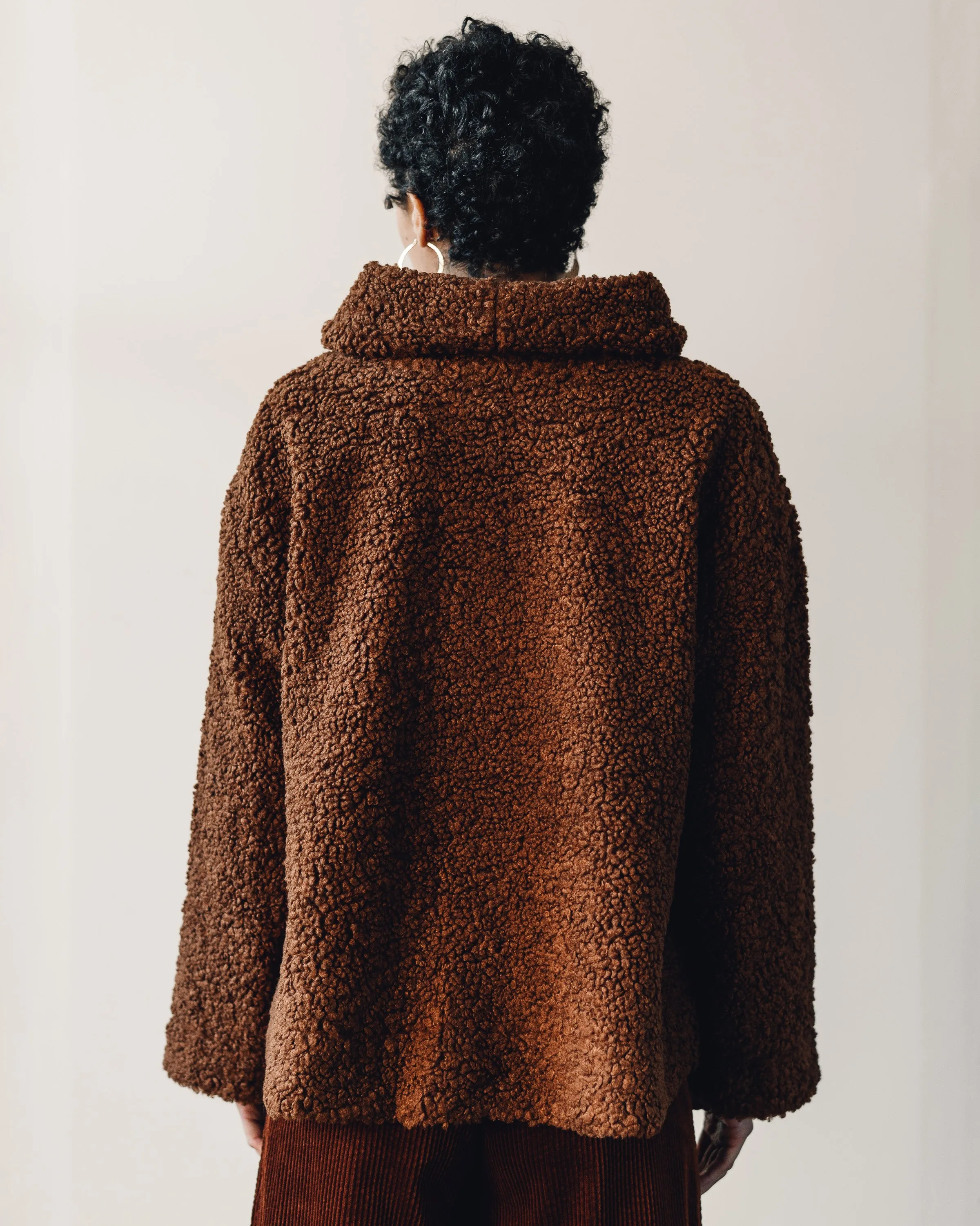 7115 Curly Turtleneck, Rust