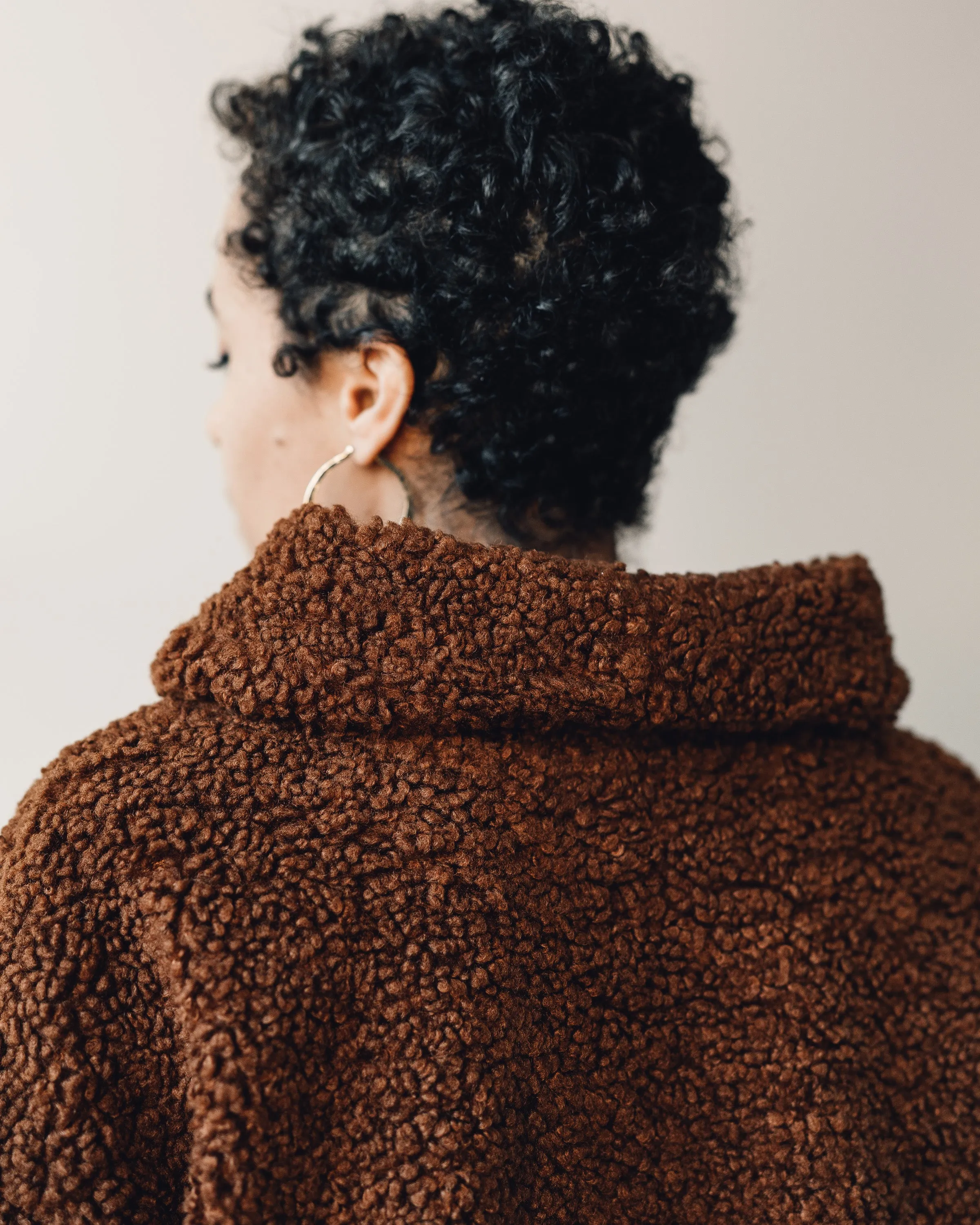 7115 Curly Turtleneck, Rust