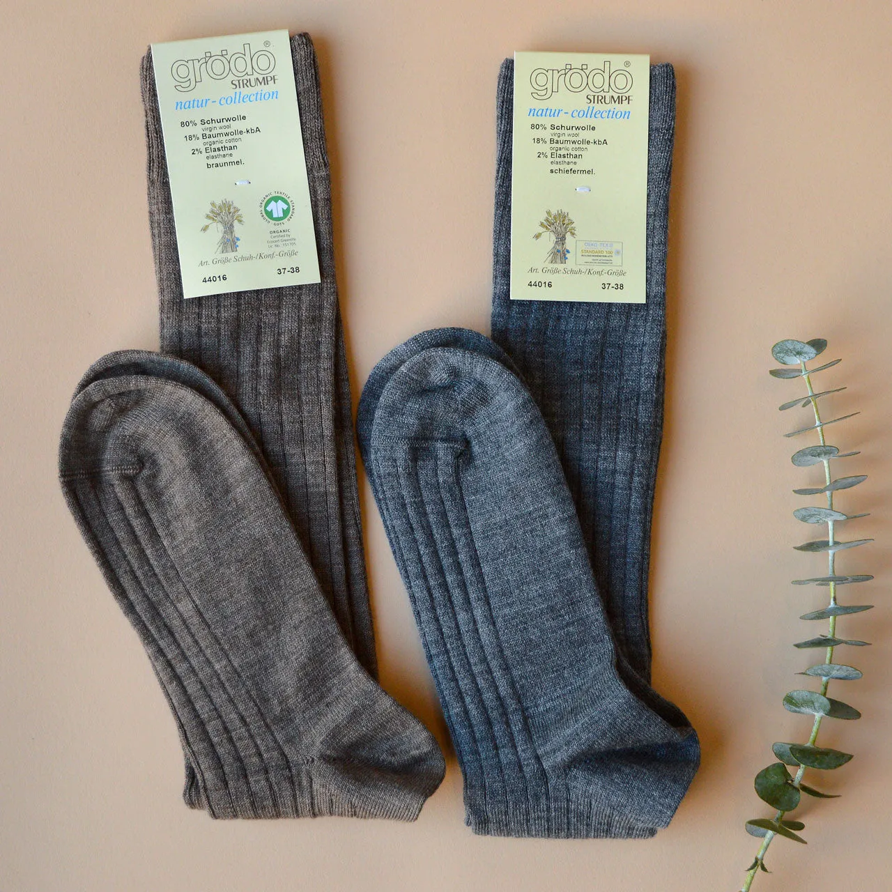 Adults Kneehigh Socks in Organic Wool/Cotton (37-42) *Returning 2025