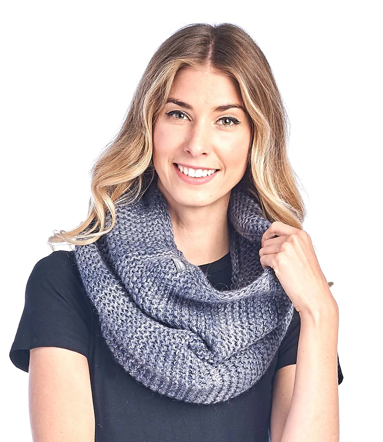 Alpaca Neck Warmer - Highland - Blue Stone