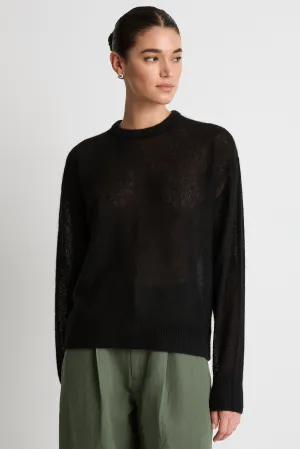 Apiece Apart Softest Tissue Weight Sweater - Black