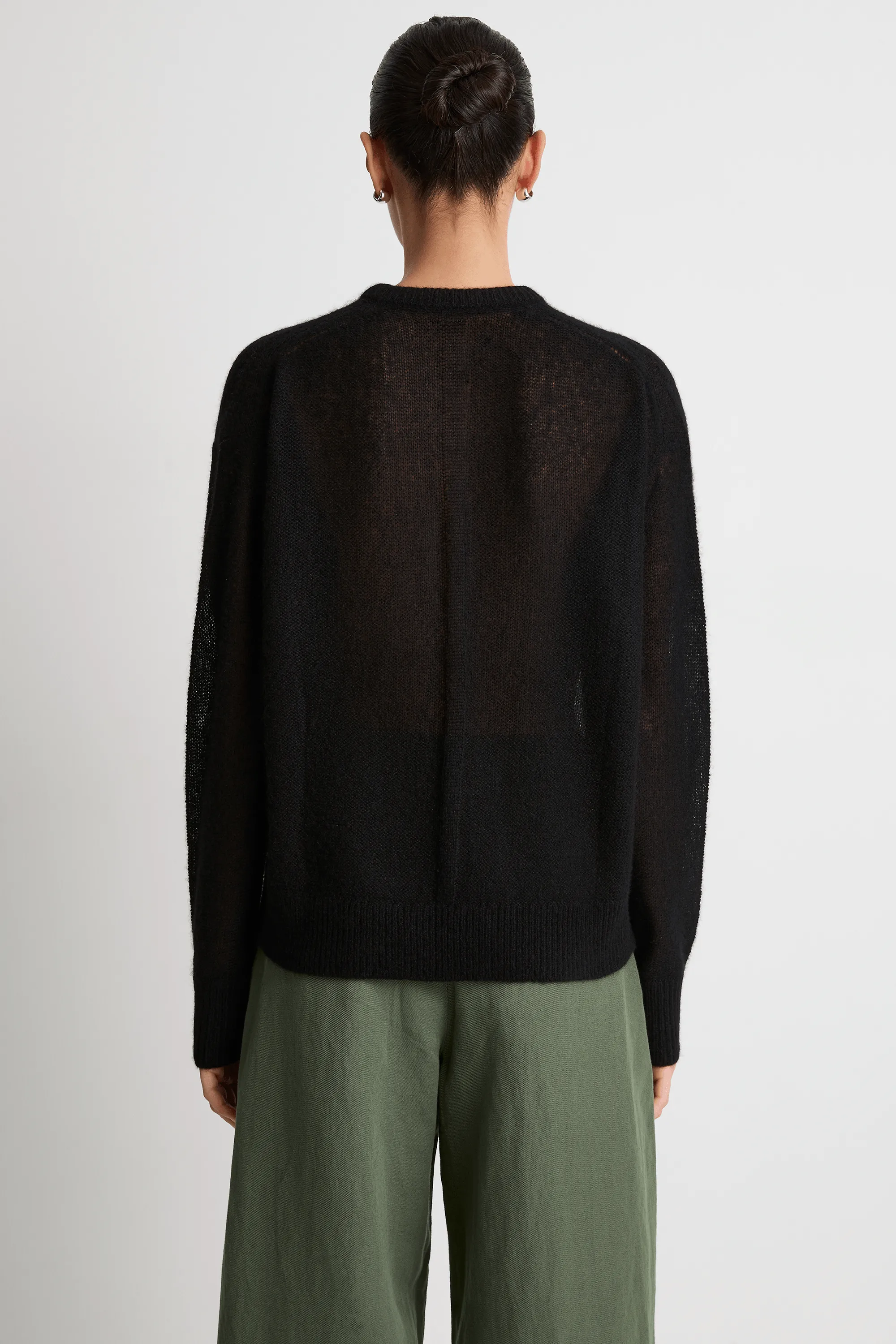 Apiece Apart Softest Tissue Weight Sweater - Black