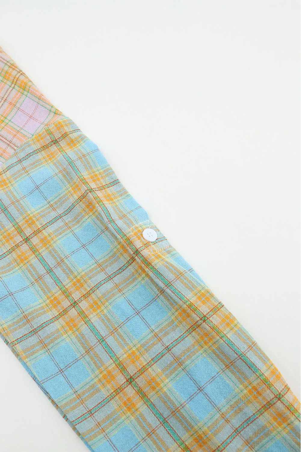 *APP EXCLUSIVE* Buttoned Long Sleeve Plaid Shirt with Pocket