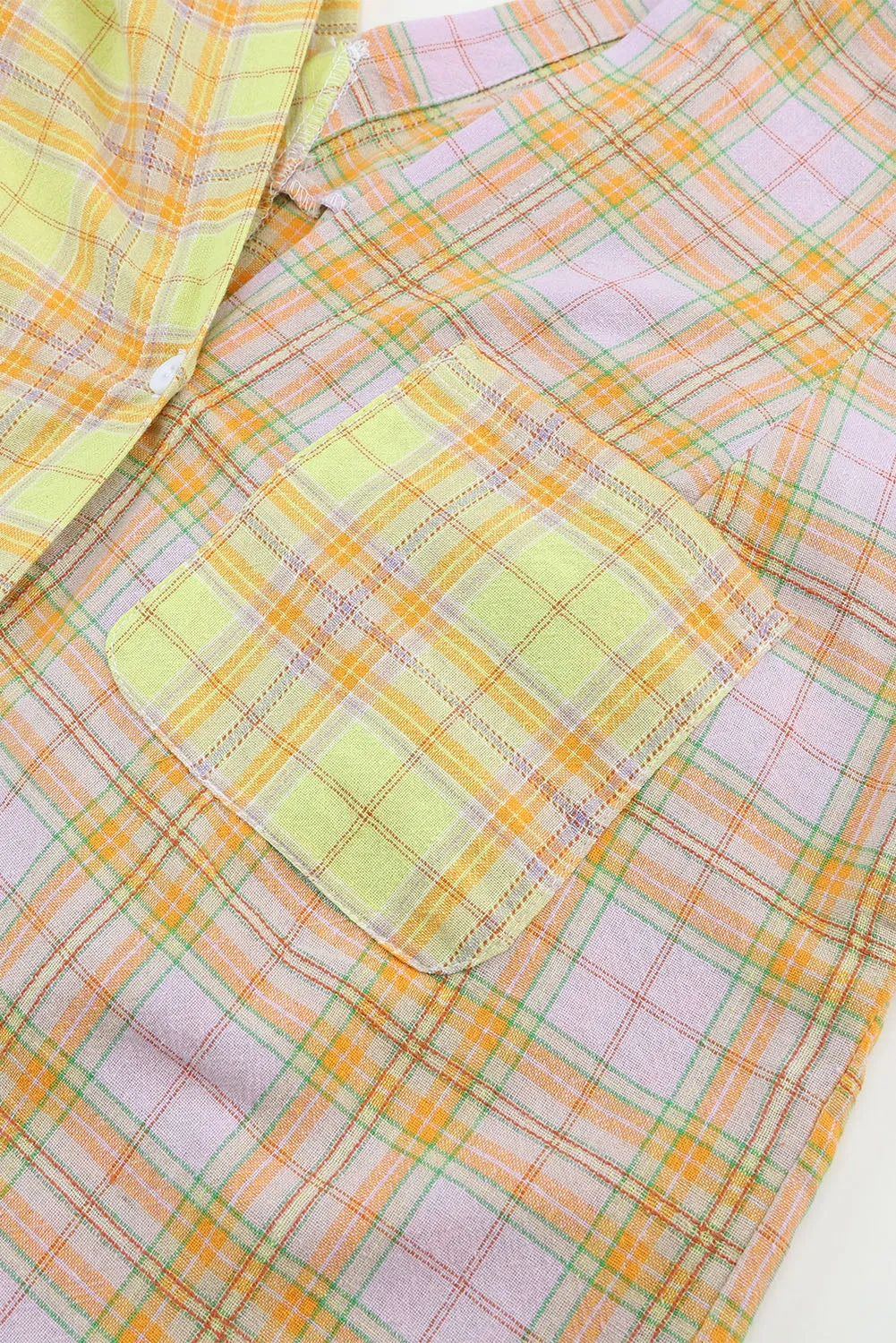 *APP EXCLUSIVE* Buttoned Long Sleeve Plaid Shirt with Pocket