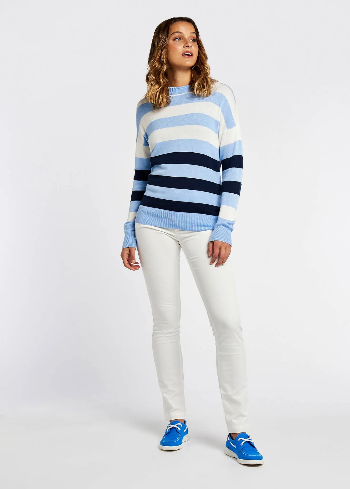 Aranmore Crew Neck sweater - Light Sky