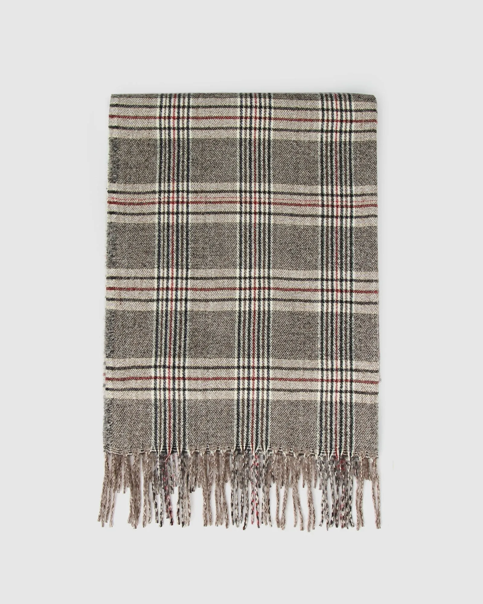 Aspen Plaid Scarf - Military