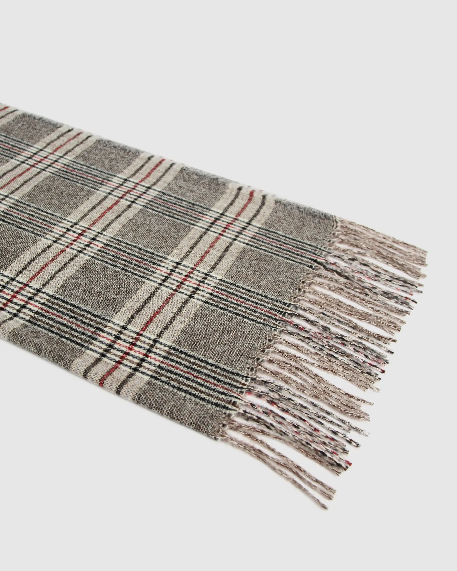 Aspen Plaid Scarf - Military