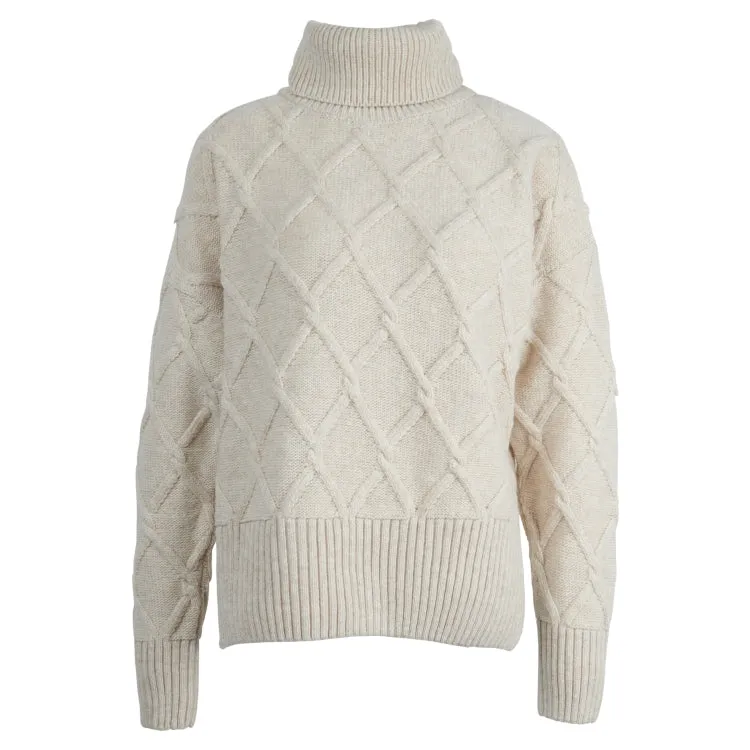 Barbour Ladies Perch Knit Jumper - Oatmeal