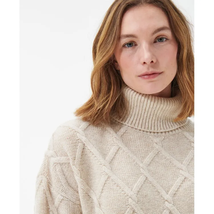 Barbour Ladies Perch Knit Jumper - Oatmeal