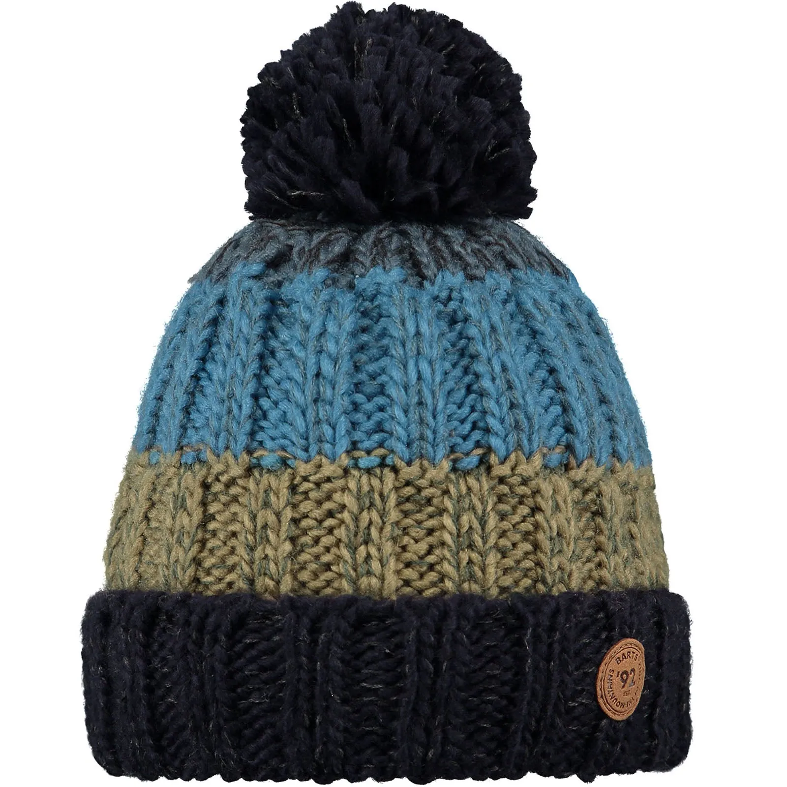 Barts Kids Wilhelm Chunky Cable Knit Bobble Hat