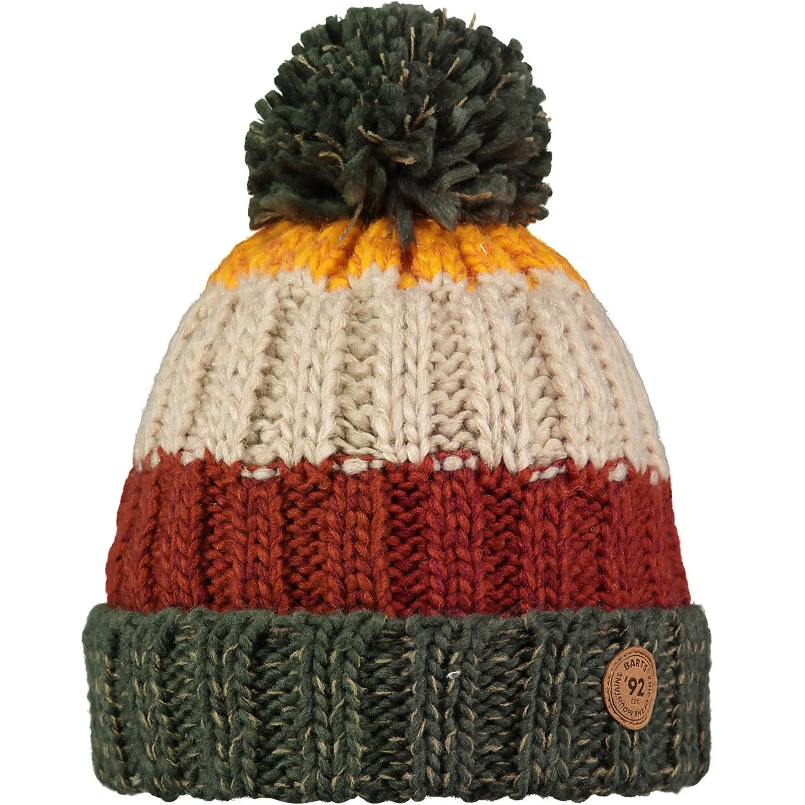 Barts Kids Wilhelm Chunky Cable Knit Bobble Hat