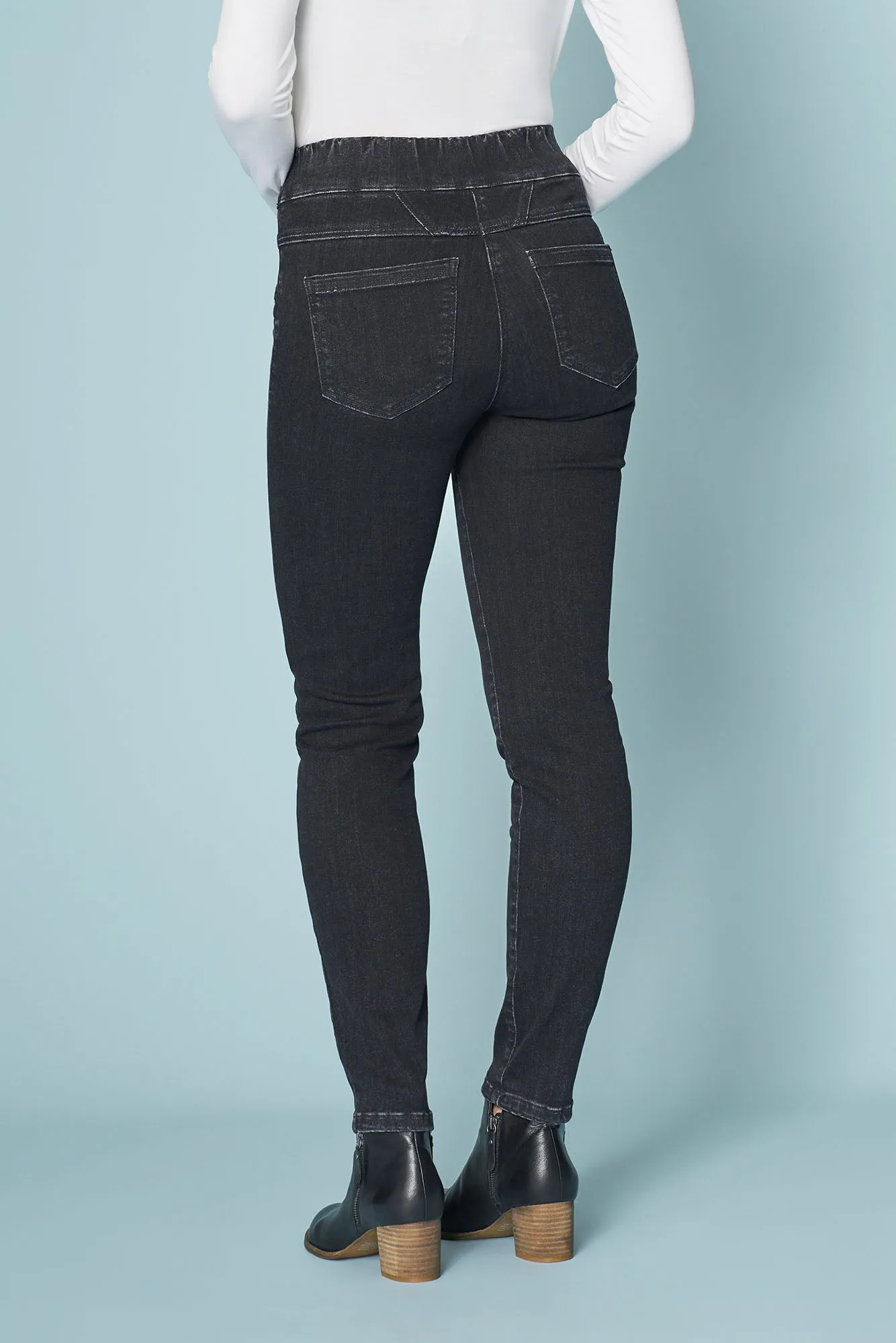 Bengajean® Panelled Skinny - Washed Black