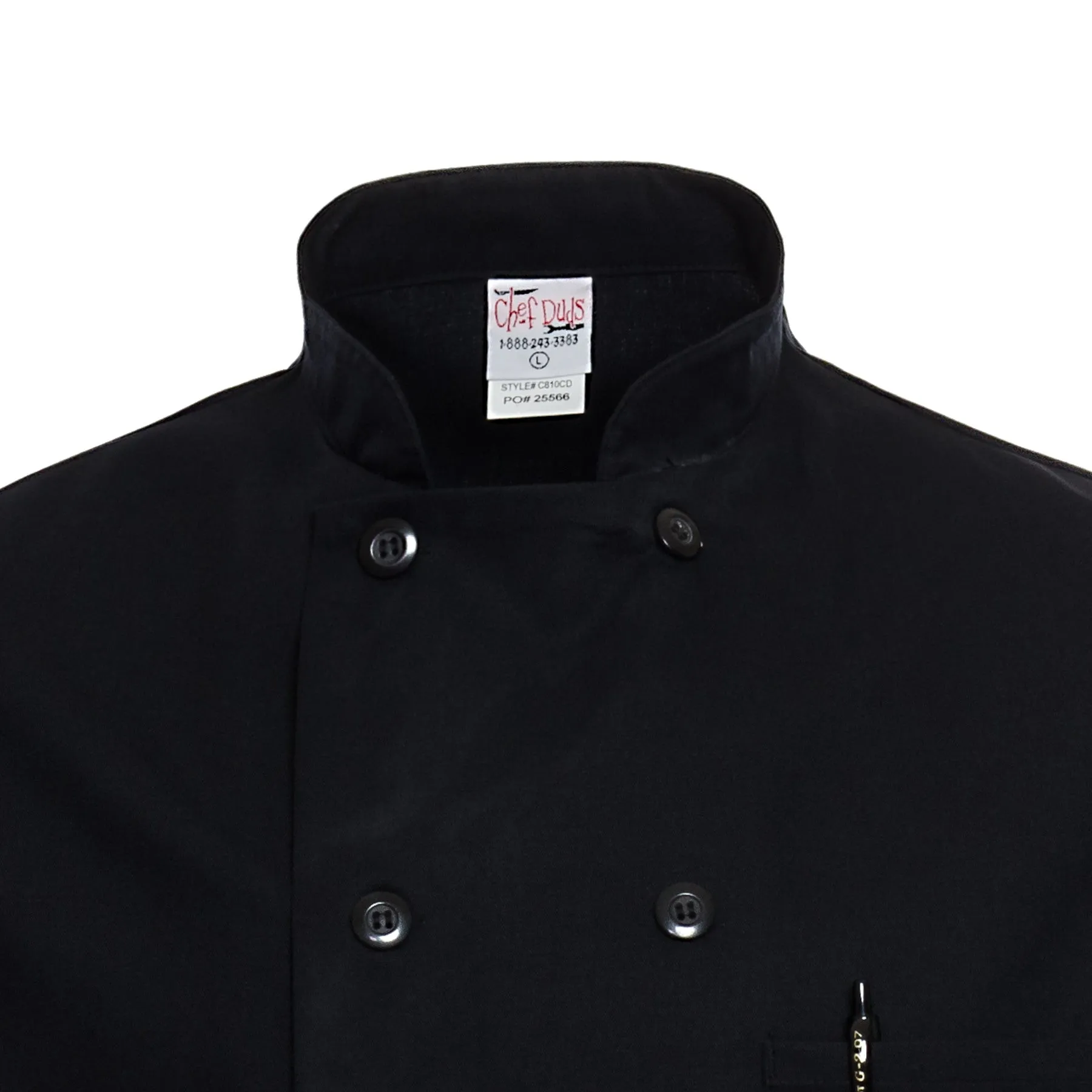 Black Chef Coat 4600