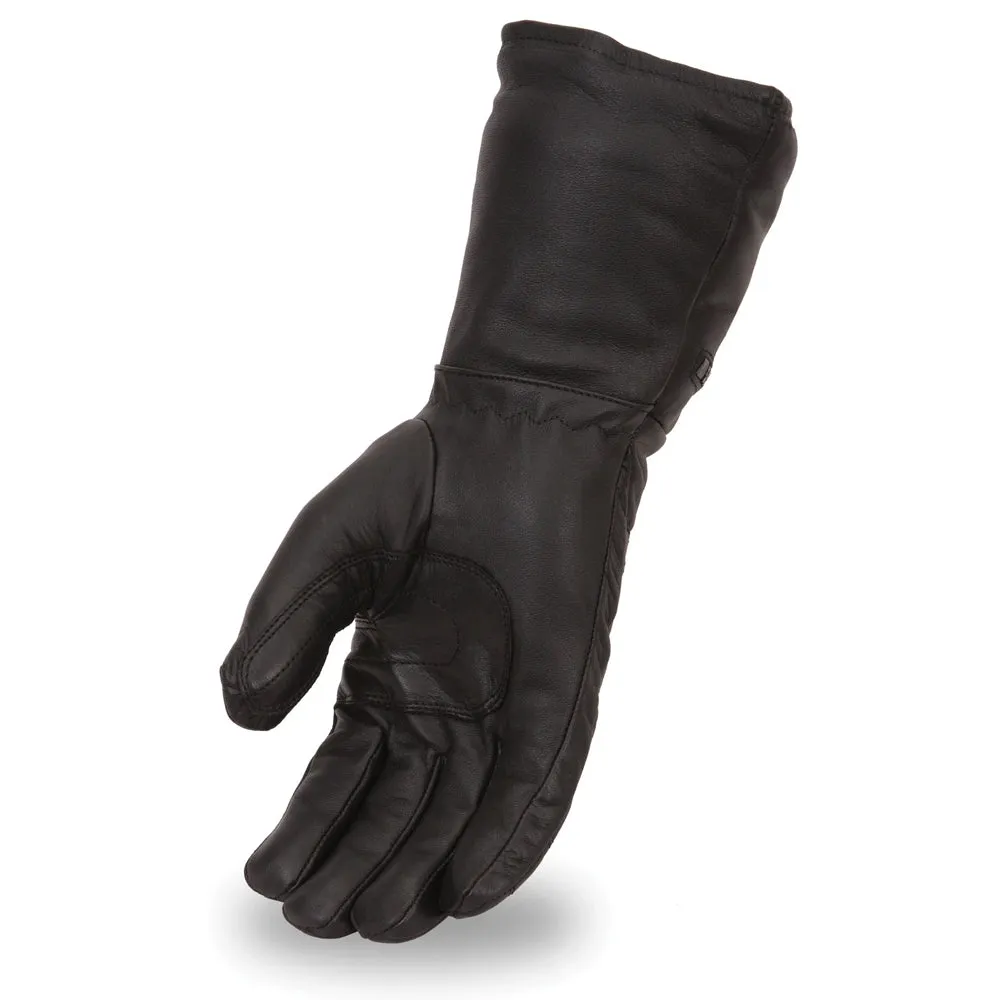 Black Rock Men's Leather Gauntlet Gloves