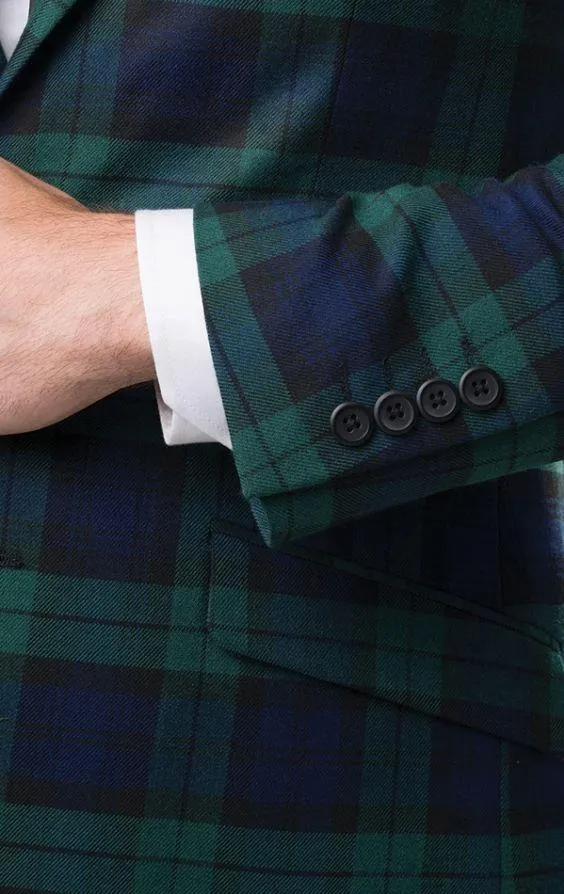 Black Watch Slim Fit Tartan Jacket (Available In Upto 85 Tartans)