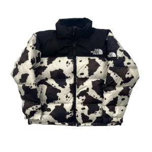 Black   White The North Face (TNF) Nuptse Puffer Coat/ Jacket - Medium