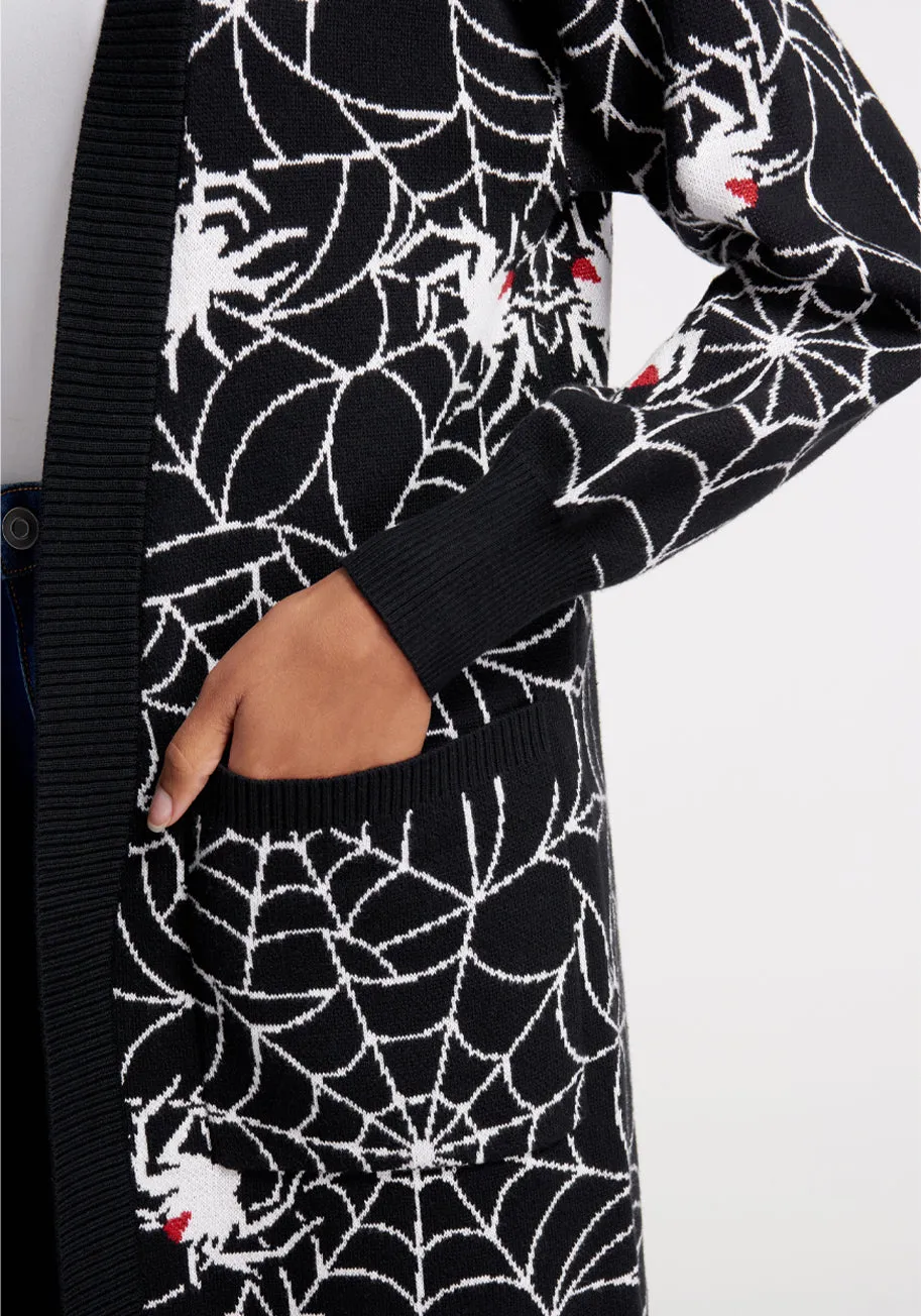 Black Widow Maker Longline Cardigan