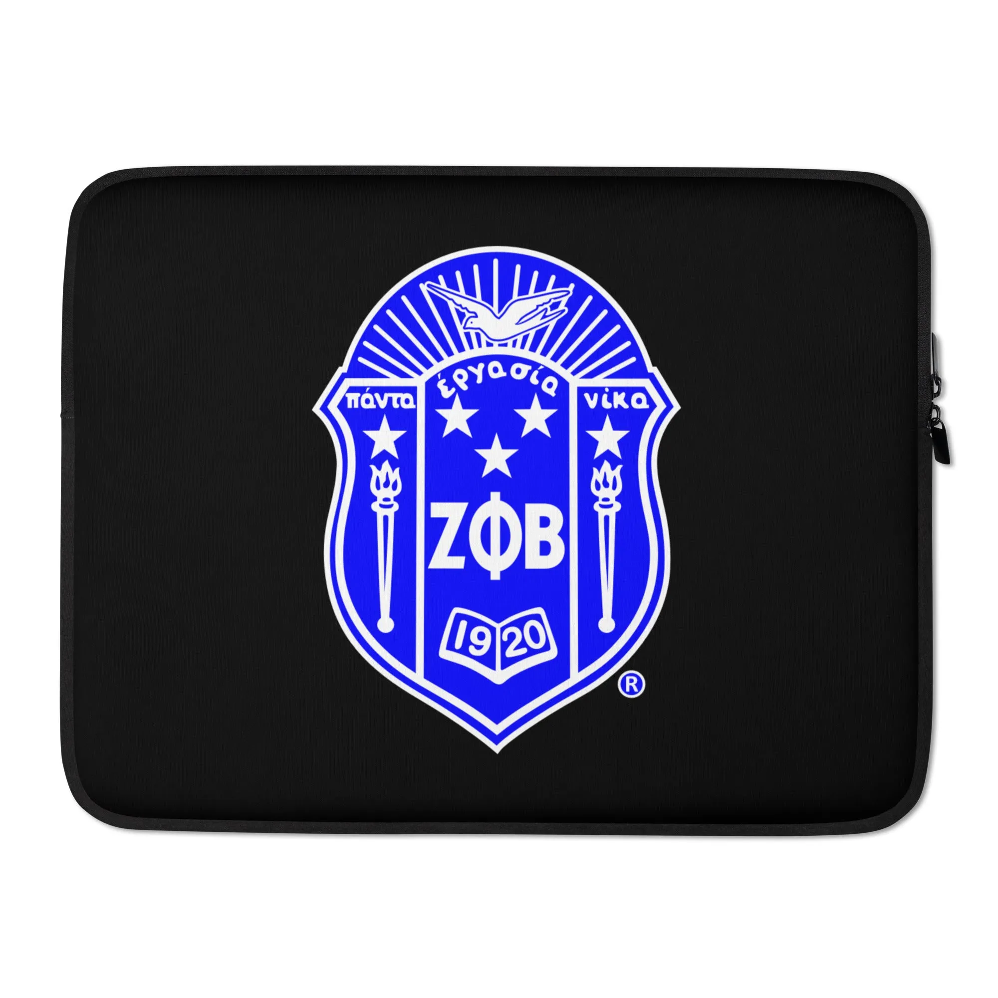 Black Zeta Shield Laptop Sleeve