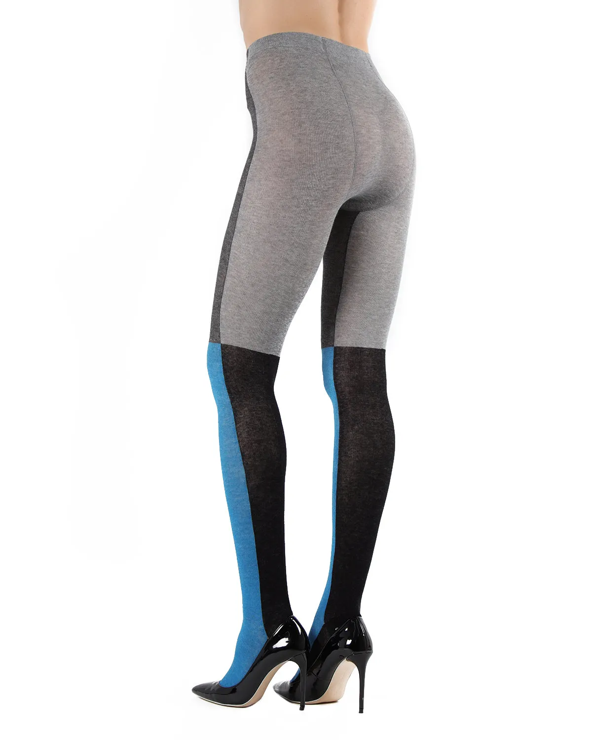 Blockbuster Color Block Opaque Tights