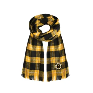 Boston Bruins Plaid Blanket Scarf