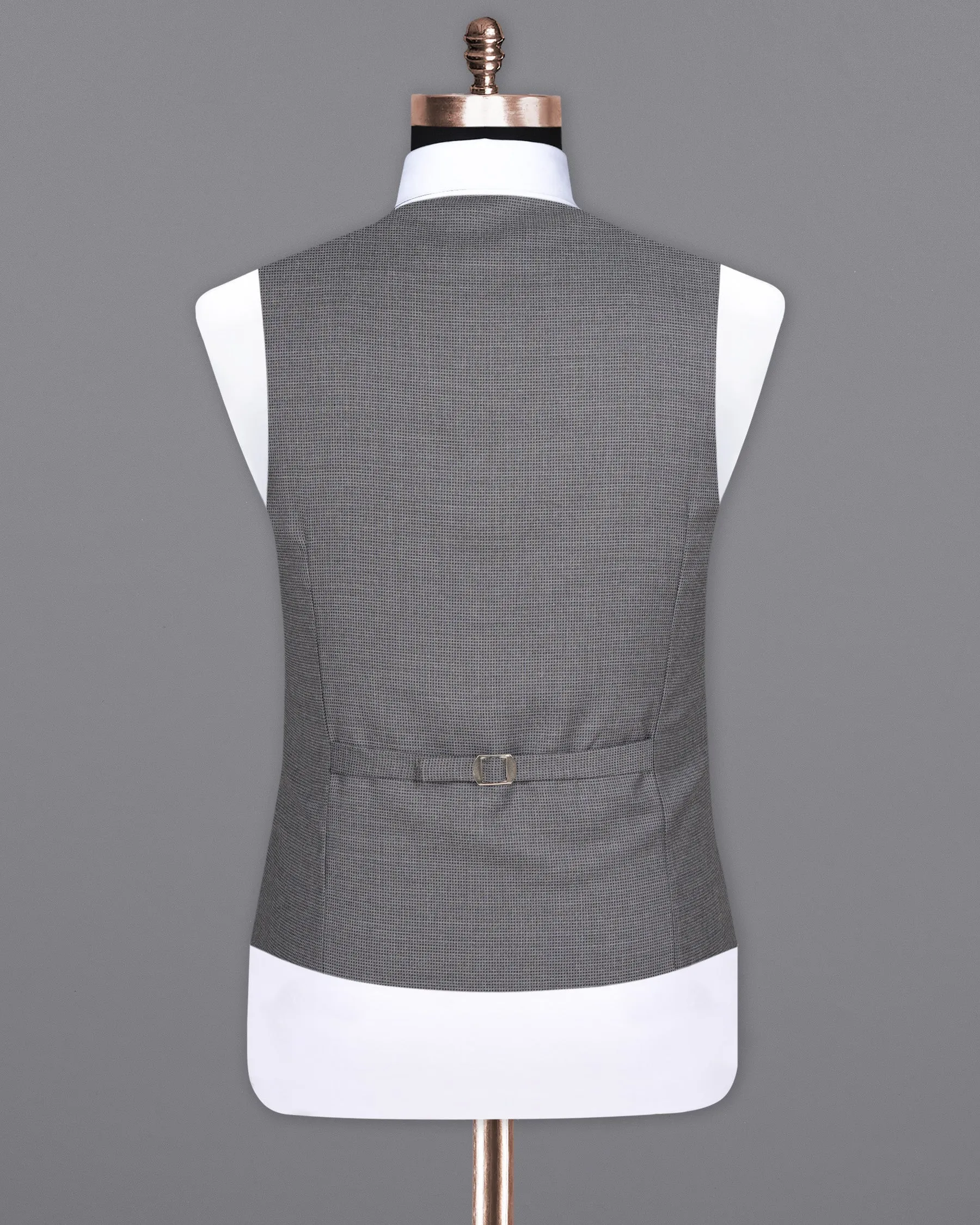 Boulder Grey Double Breasted Woolrich Waistcoat