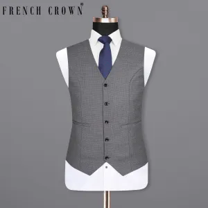 Boulder Grey Double Breasted Woolrich Waistcoat