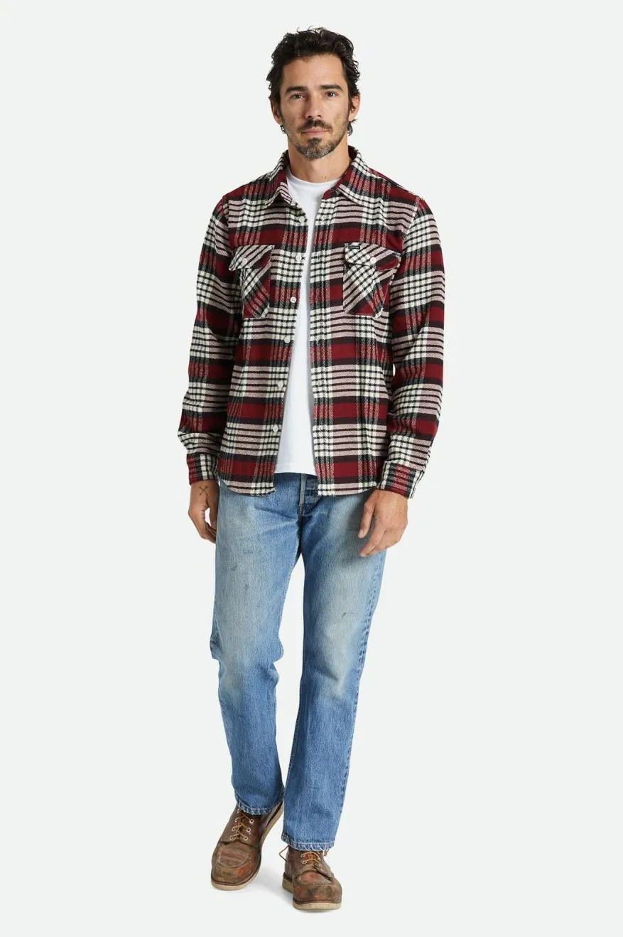 Bowery L/S Flannel - Island Berry/Whitecap/Black