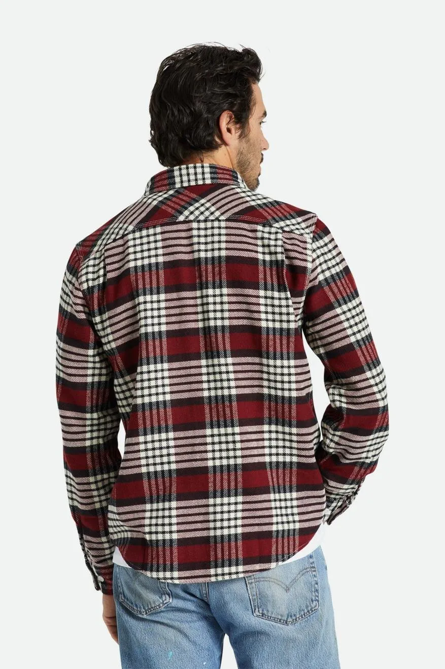 Bowery L/S Flannel - Island Berry/Whitecap/Black