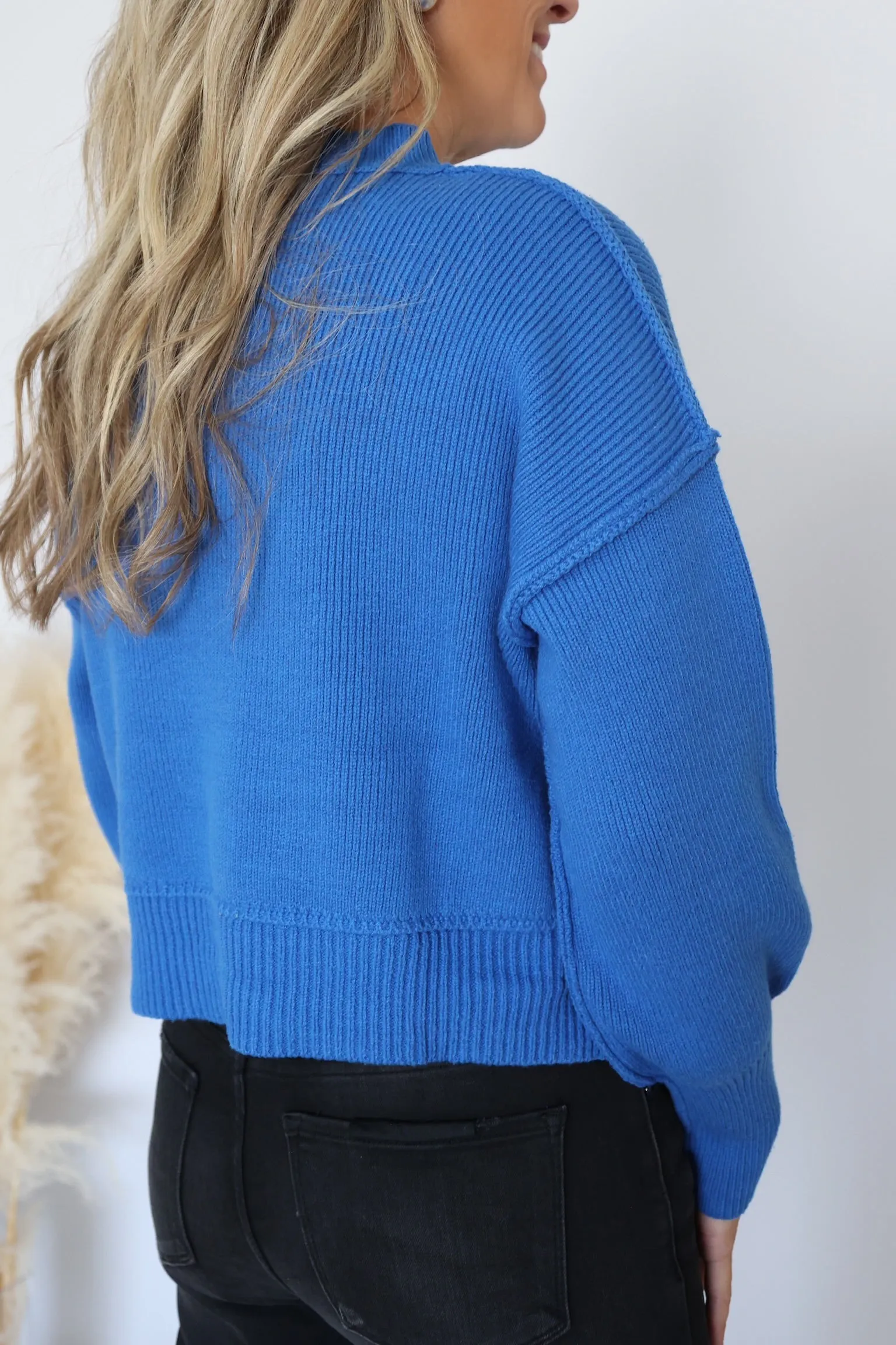 Britt Sweater- Cobalt