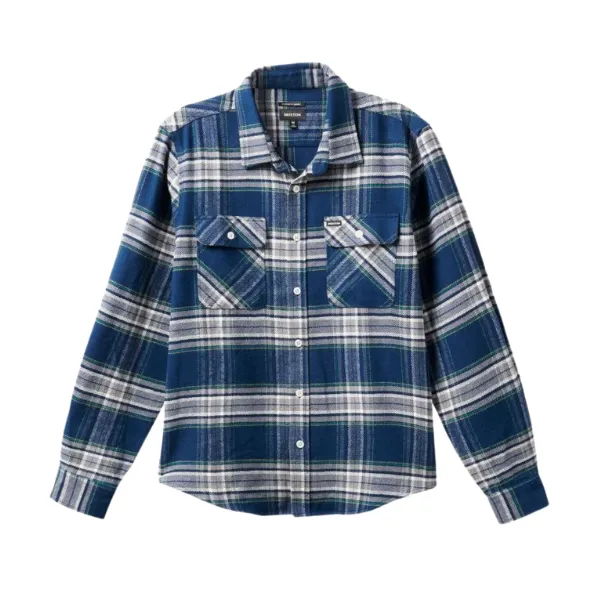 Brixton Bowery L/S Flannel Moonlit Ocean