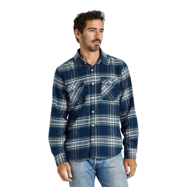 Brixton Bowery L/S Flannel Moonlit Ocean