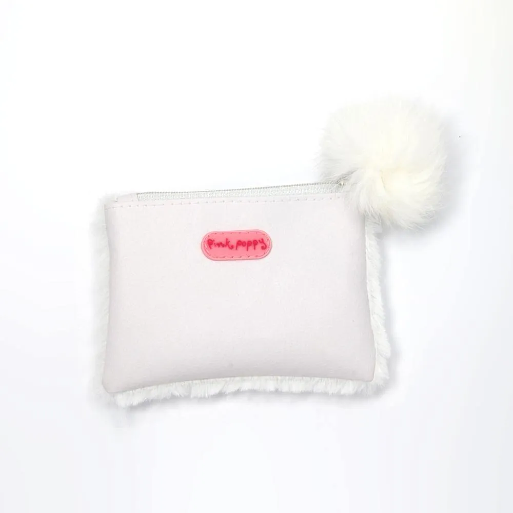 Bunny Kisses Coin Purse-White