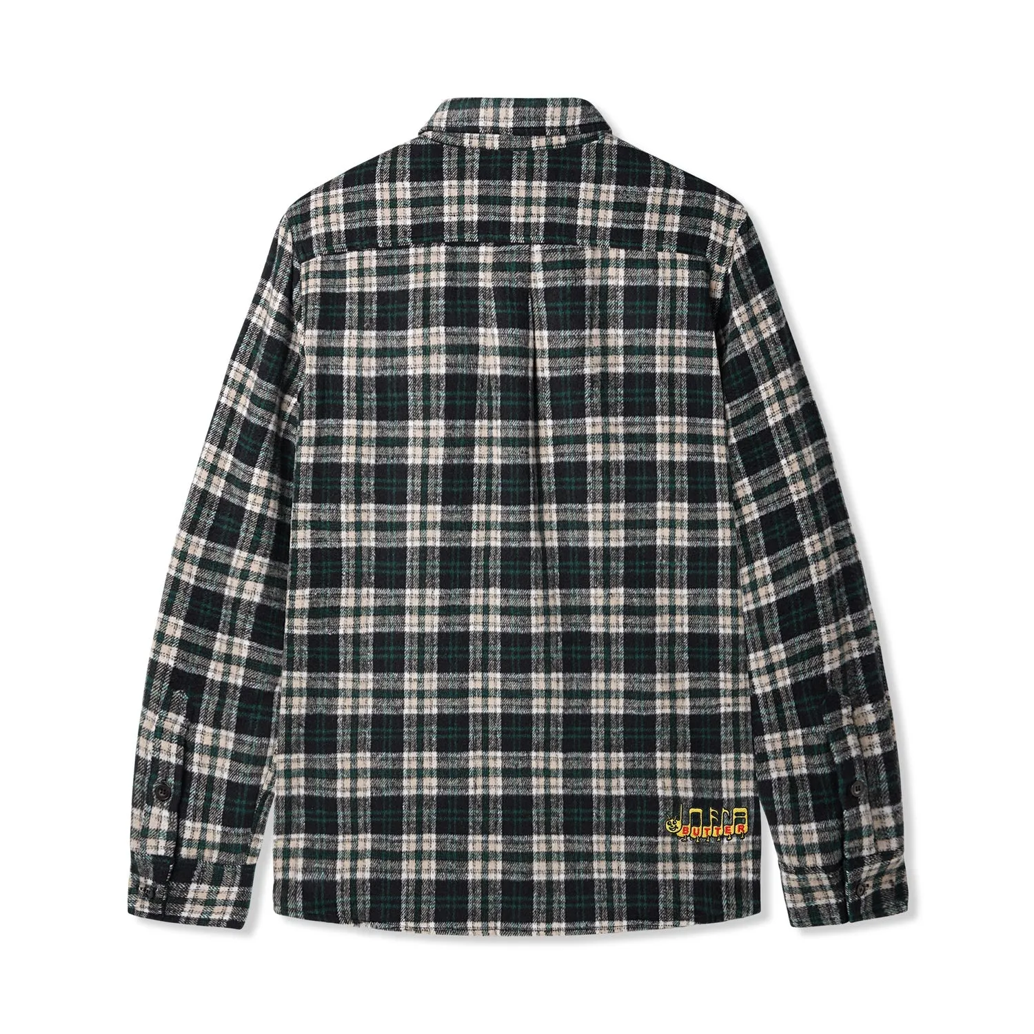 Butter Goods - Caterpillar Flannel Shirt (Navy/Forest)