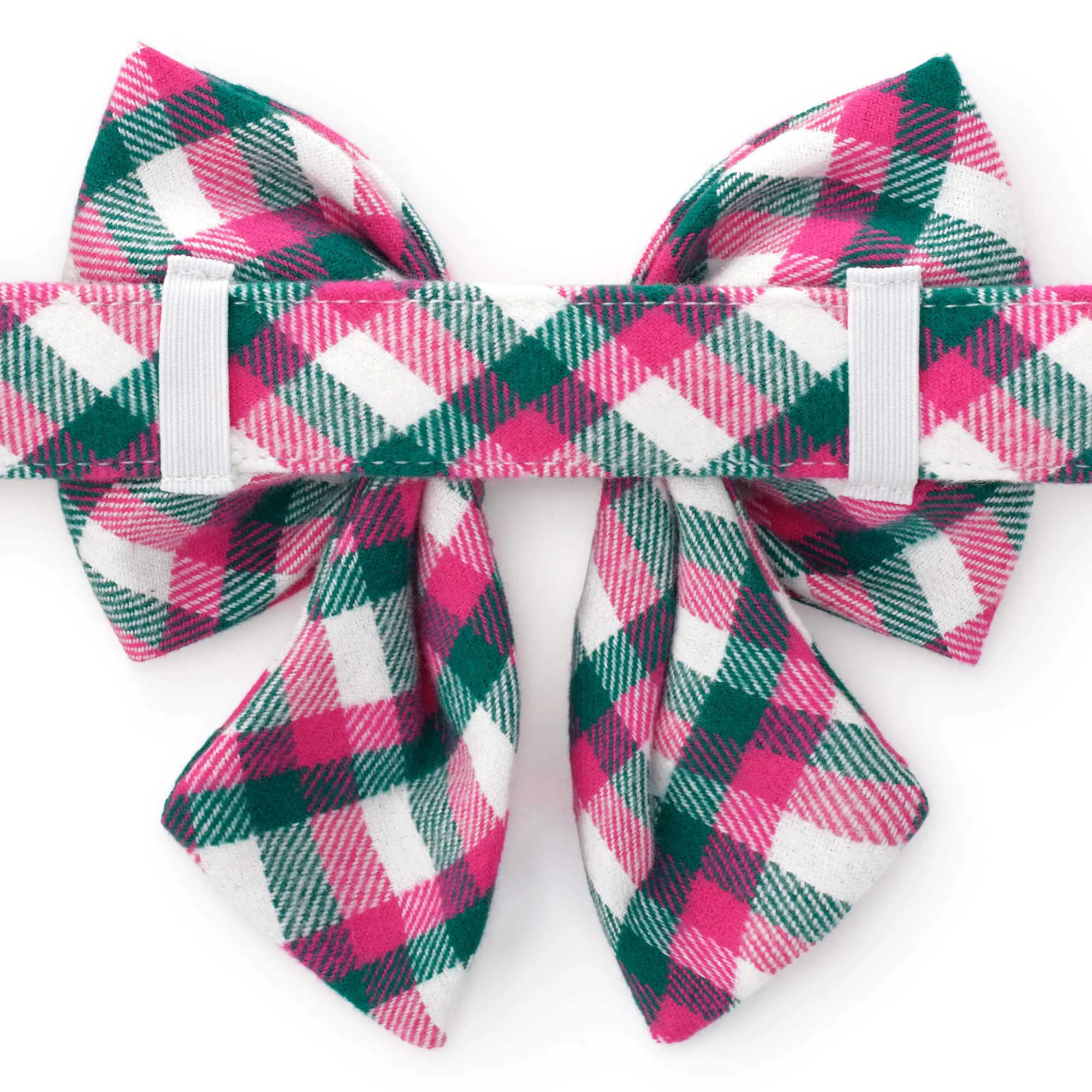 Callie Plaid Flannel Lady Dog Bow