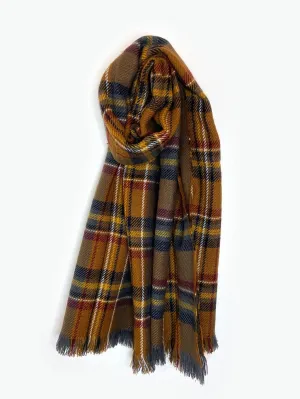 Cambridge Woven Plaid Scarf - Brown