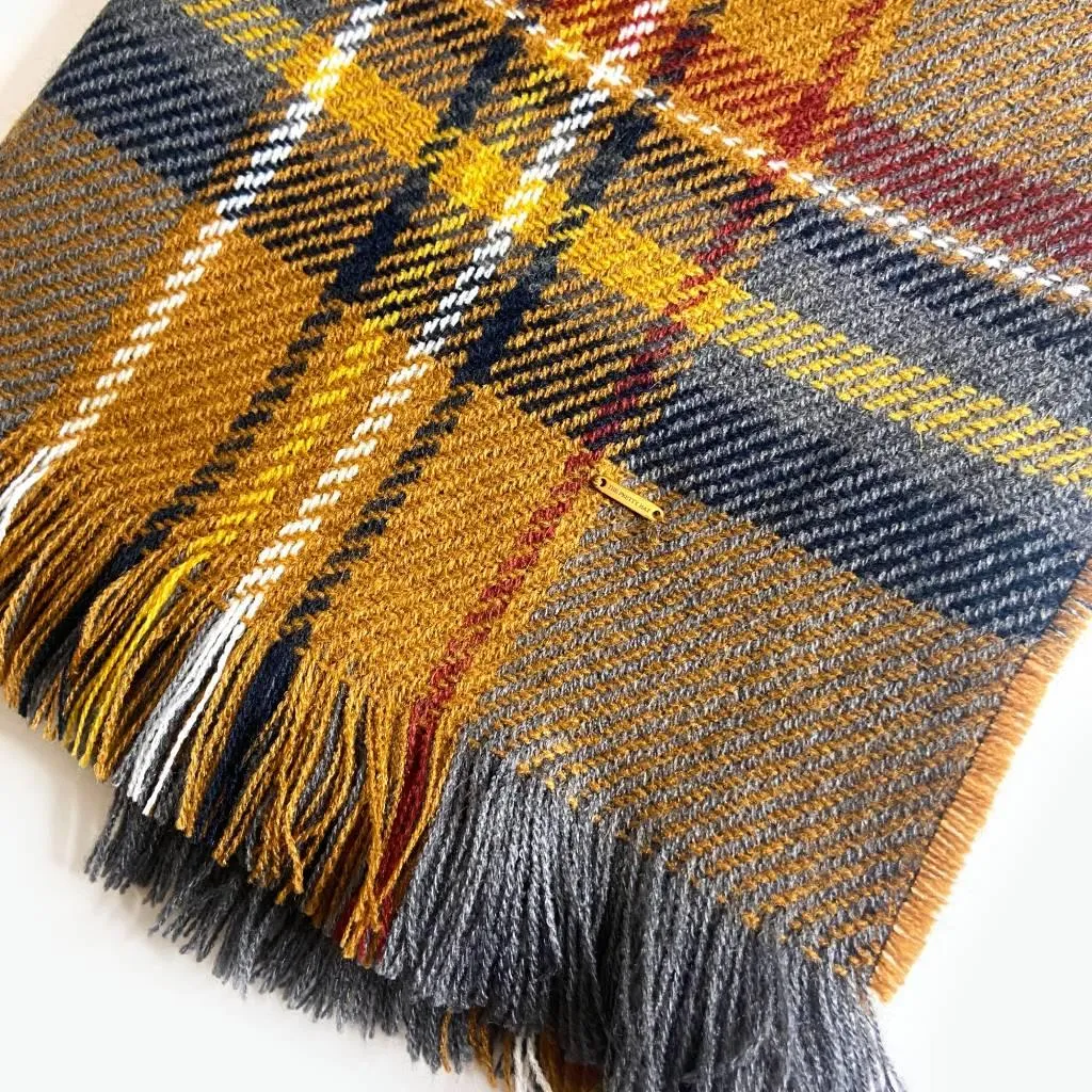 Cambridge Woven Plaid Scarf - Brown