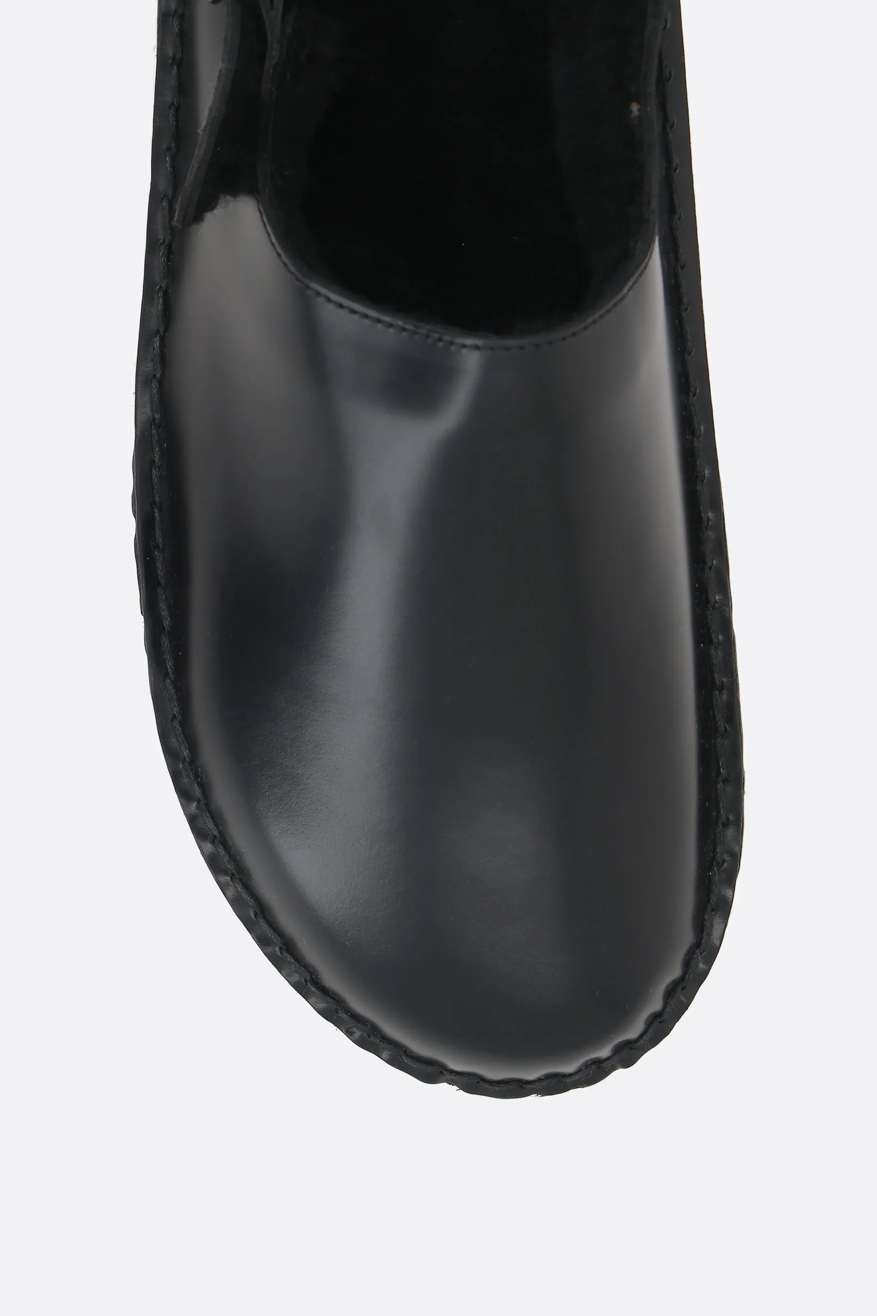 Cargol slingbacks clogs in shiny leather