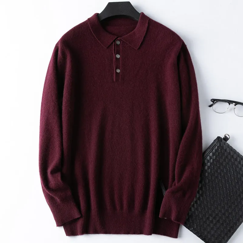 Cashmere Polo Sweater