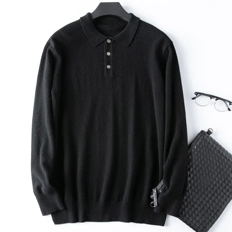 Cashmere Polo Sweater