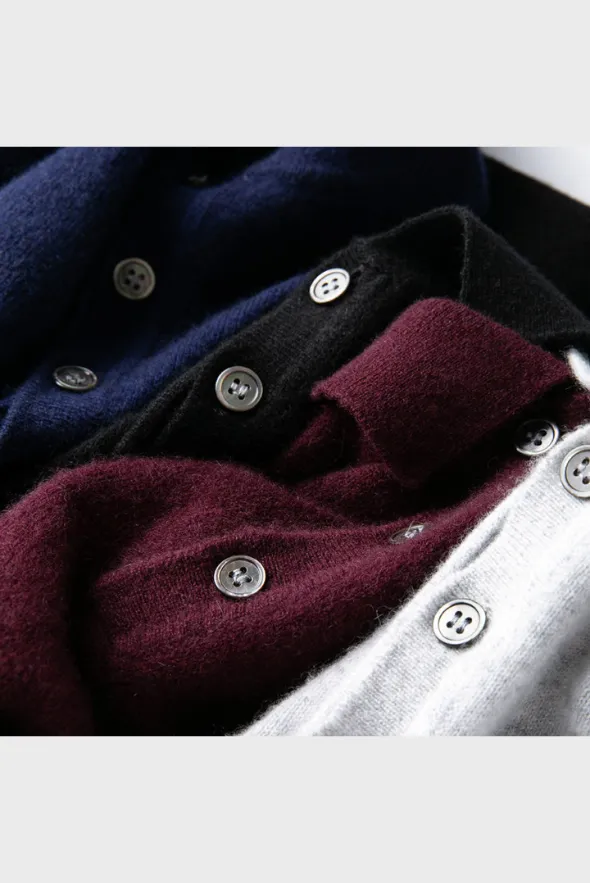 Cashmere Polo Sweater