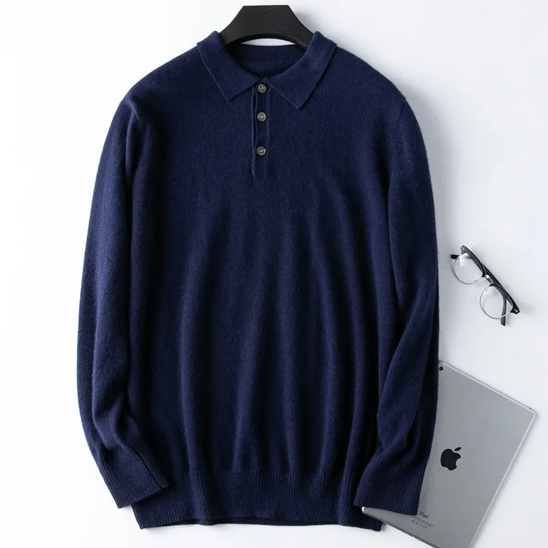 Cashmere Polo Sweater