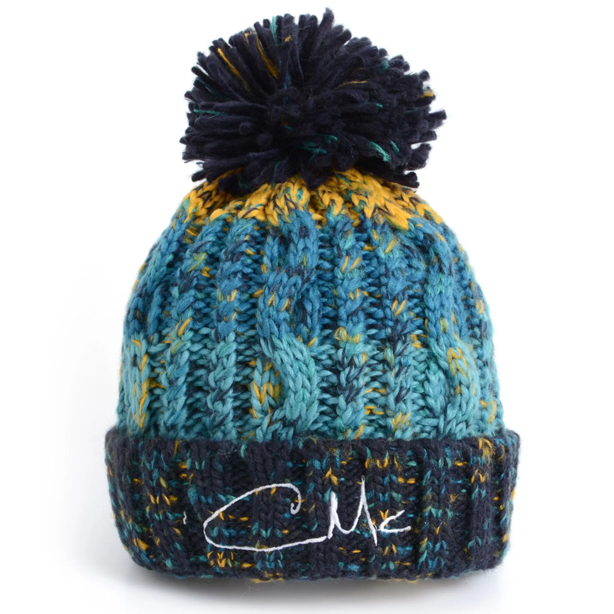 Charlie McLeod Knitted Beanie Bobble Hat