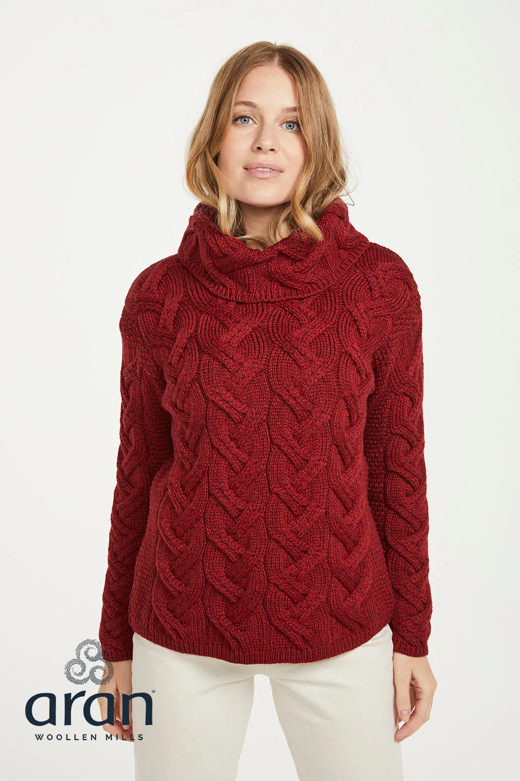 Chunky Cable Cowl Sweater