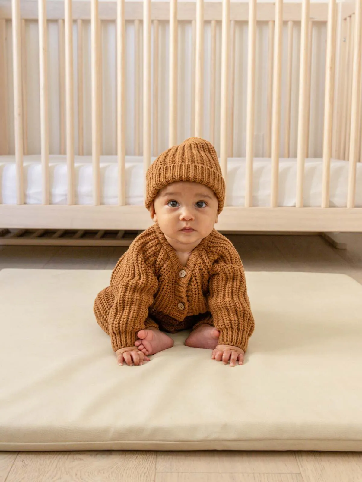 Chunky Knit Jumpsuit, Cinnamon