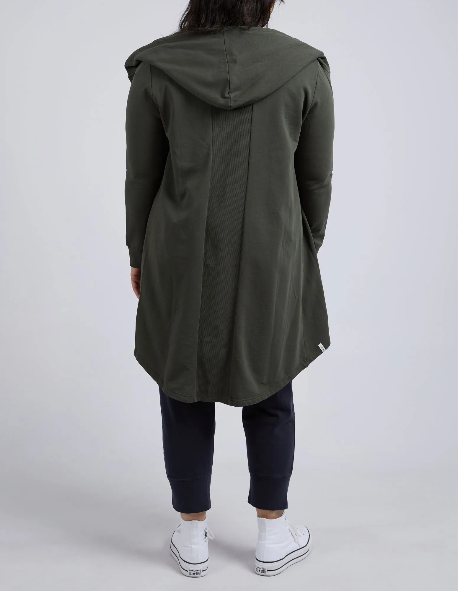 Composure Hooded Cardi Khaki