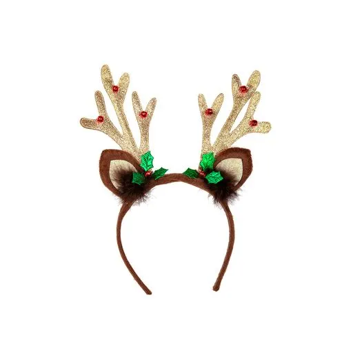 Deluxe Glitter Reindeer Antlers