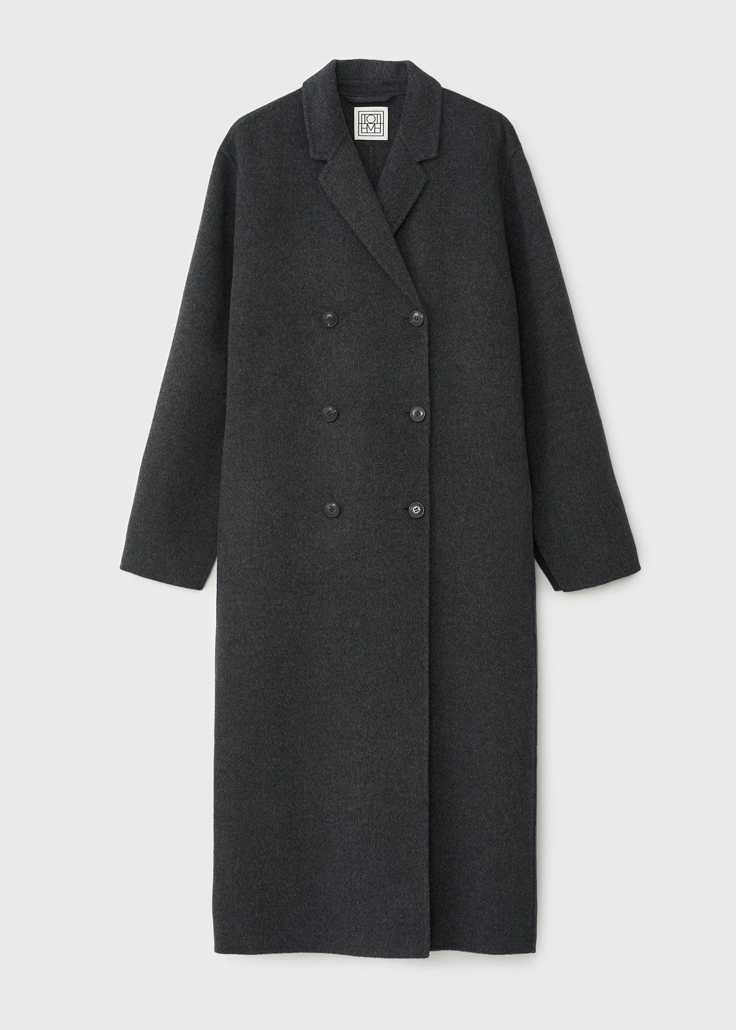 Doublé wool overcoat grey mélange