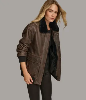 Everleigh Faux Fur Lined Bomber